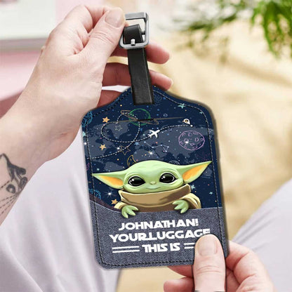 Your Luggage This Is - Personalized The Force Leather Luggage Tag