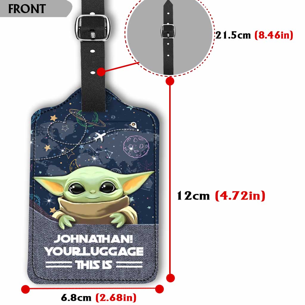 Your Luggage This Is - Personalized The Force Leather Luggage Tag