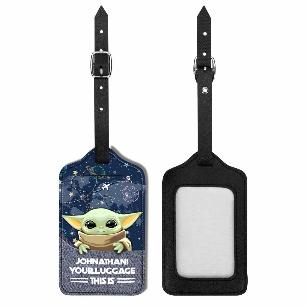 Your Luggage This Is - Personalized The Force Leather Luggage Tag