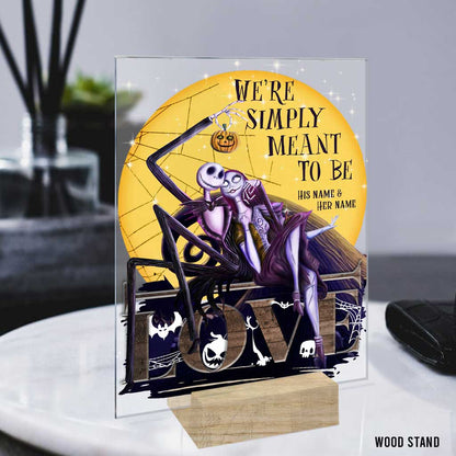 We're Simply Meant To Be - Personalized Nightmare Transparent Acrylic Plaque