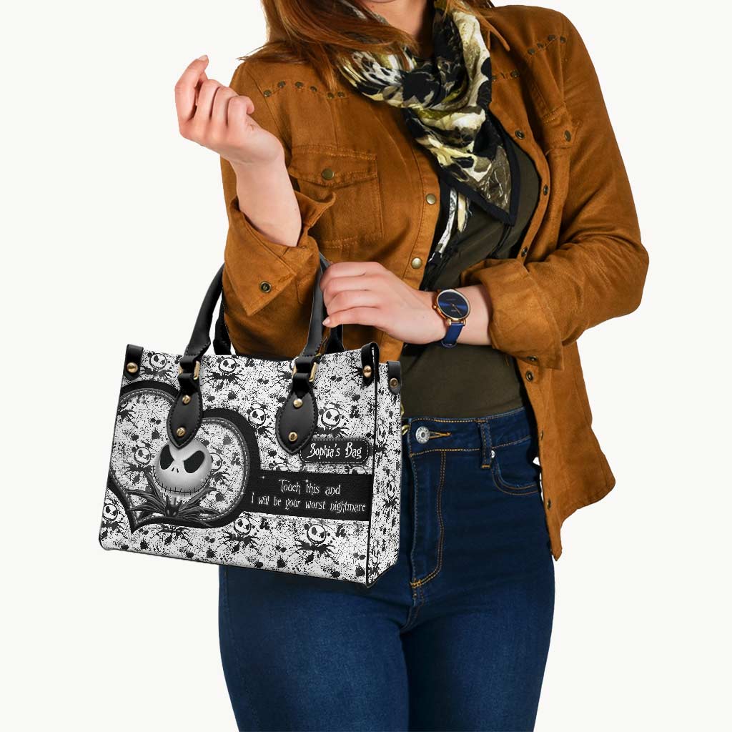 Touch My Bag - Personalized Nightmare Leather Handbag