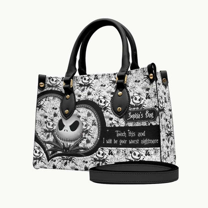 Touch My Bag - Personalized Nightmare Leather Handbag