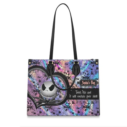 Touch My Bag - Personalized Nightmare Leather Handbag