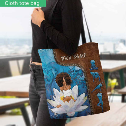 Yoga Personalized Tote Bag