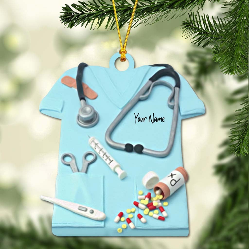 Nurse Life Christmas Is Coming - Personalized Ornament (Printed On Both Sides)