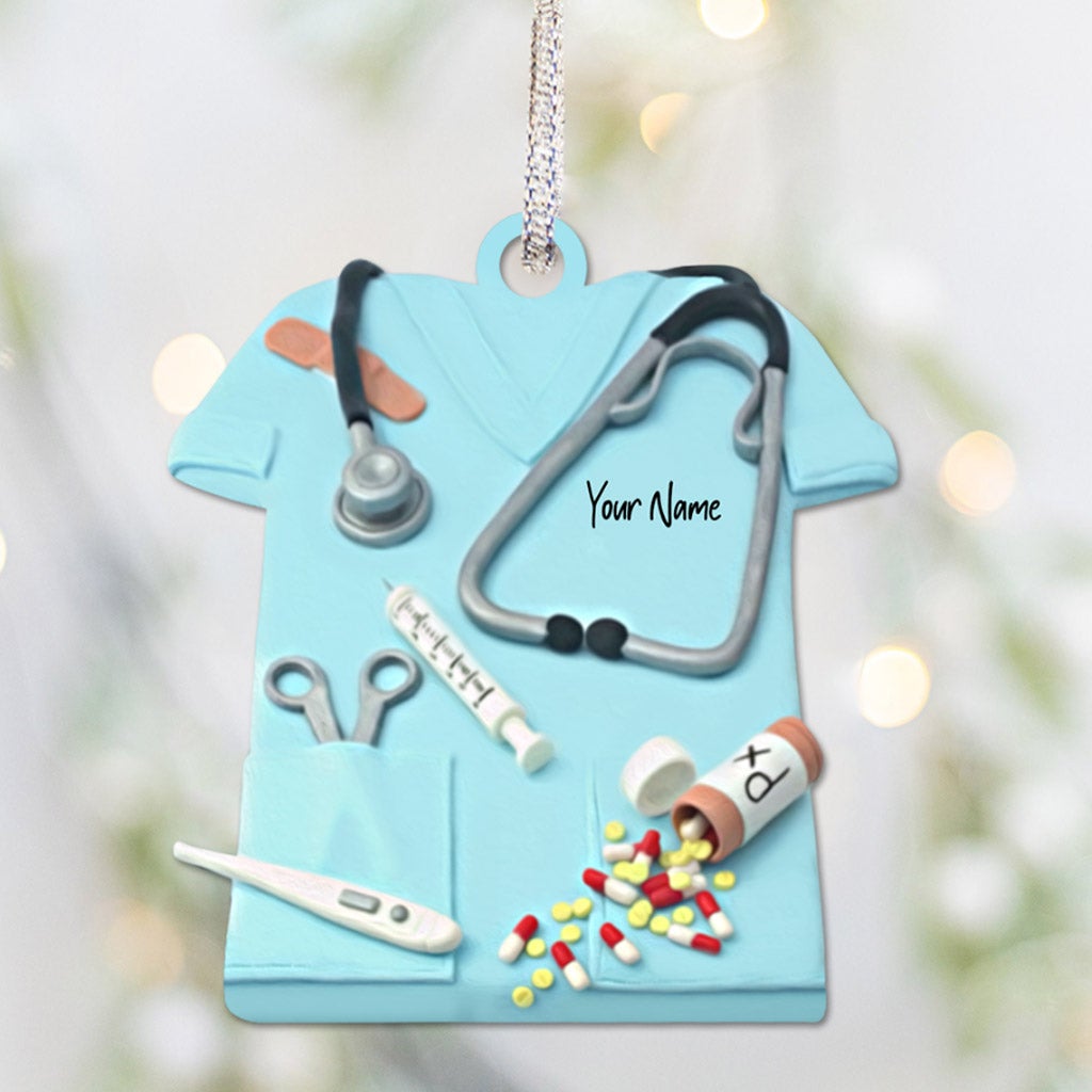 Nurse Life Christmas Is Coming - Personalized Ornament (Printed On Both Sides)