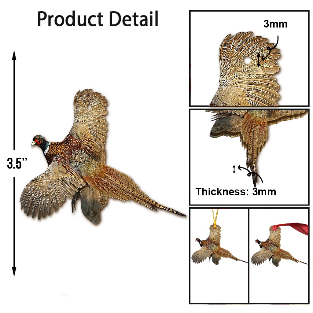 Pheasant My Hunting Collection - Christmas Ornament (Printed On Both Sides)