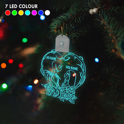 I'm Yours No Returns - Personalized Christmas Nightmare Shaped Led Acrylic Ornament