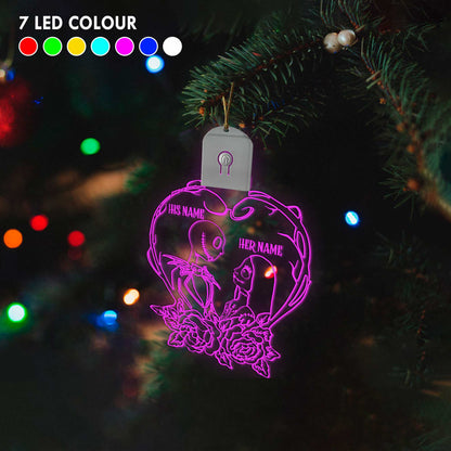 I'm Yours No Returns - Personalized Christmas Nightmare Shaped Led Acrylic Ornament