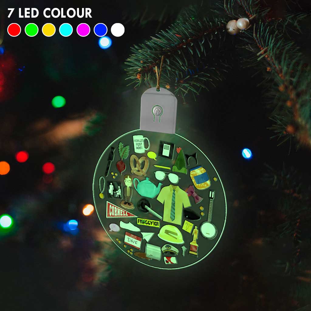 World's Best Ornament - Christmas Round Led Acrylic Ornament