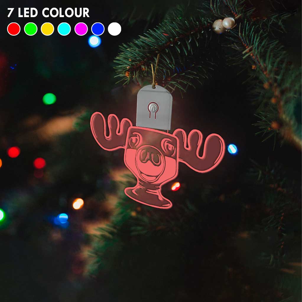 Can I Refill Your Eggnog - Christmas Shaped Led Acrylic Ornament