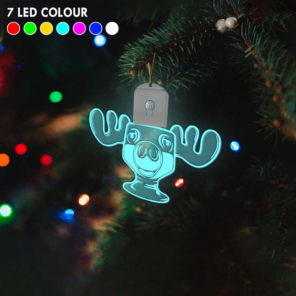 Can I Refill Your Eggnog - Christmas Shaped Led Acrylic Ornament