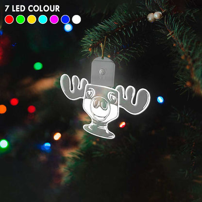 Can I Refill Your Eggnog - Christmas Shaped Led Acrylic Ornament