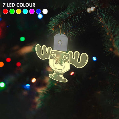 Can I Refill Your Eggnog - Christmas Shaped Led Acrylic Ornament