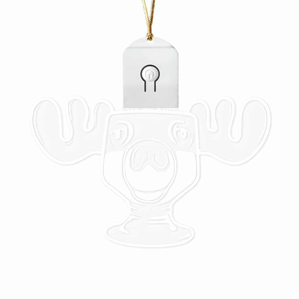 Can I Refill Your Eggnog - Christmas Shaped Led Acrylic Ornament