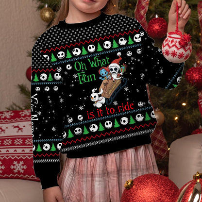 Oh What Fun - Personalized Christmas Nightmare Sweater