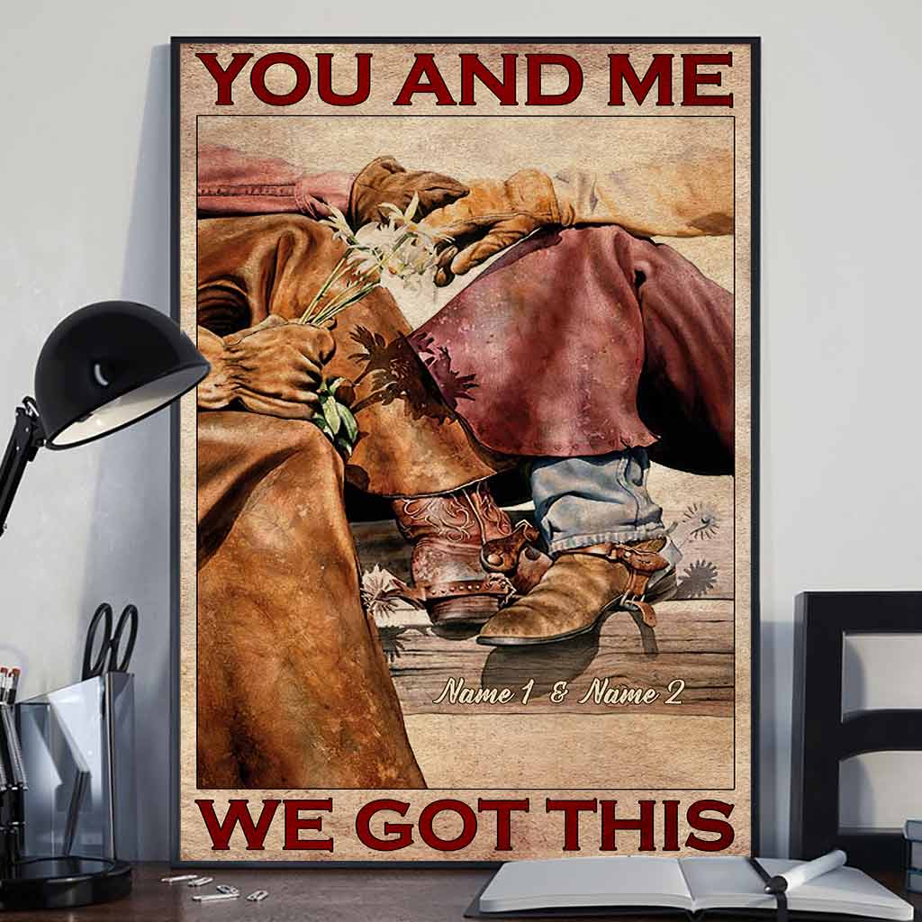 You & Me We Got This - Personalized Couple Horse Poster