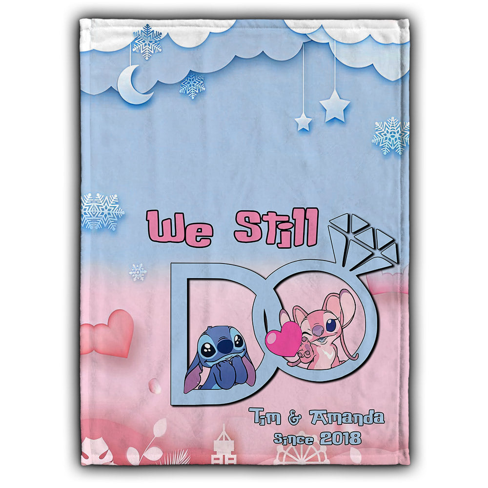 We Still Do - Personalized Couple Ohana Blanket