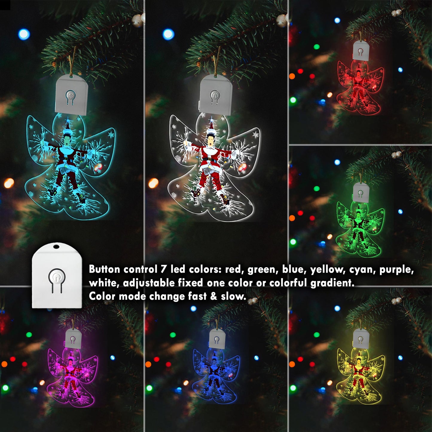 NLCV - Christmas Shaped Led Acrylic Ornament