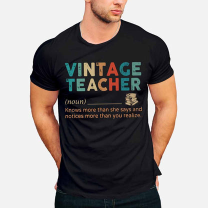 Vintage Teacher T-shirt And Hoodie 062021