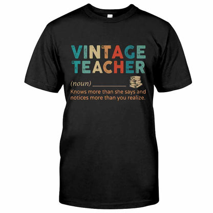 Vintage Teacher T-shirt And Hoodie 062021