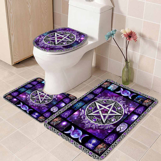 Witch - 3 Pieces Bathroom Mats Set