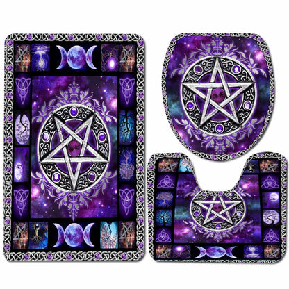 Witch - 3 Pieces Bathroom Mats Set