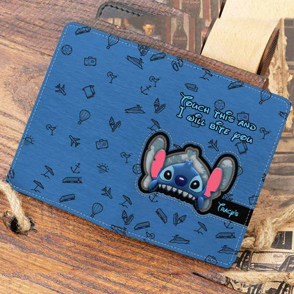 Touch This And I Will Bite You - Personalized Ohana Passport Holder