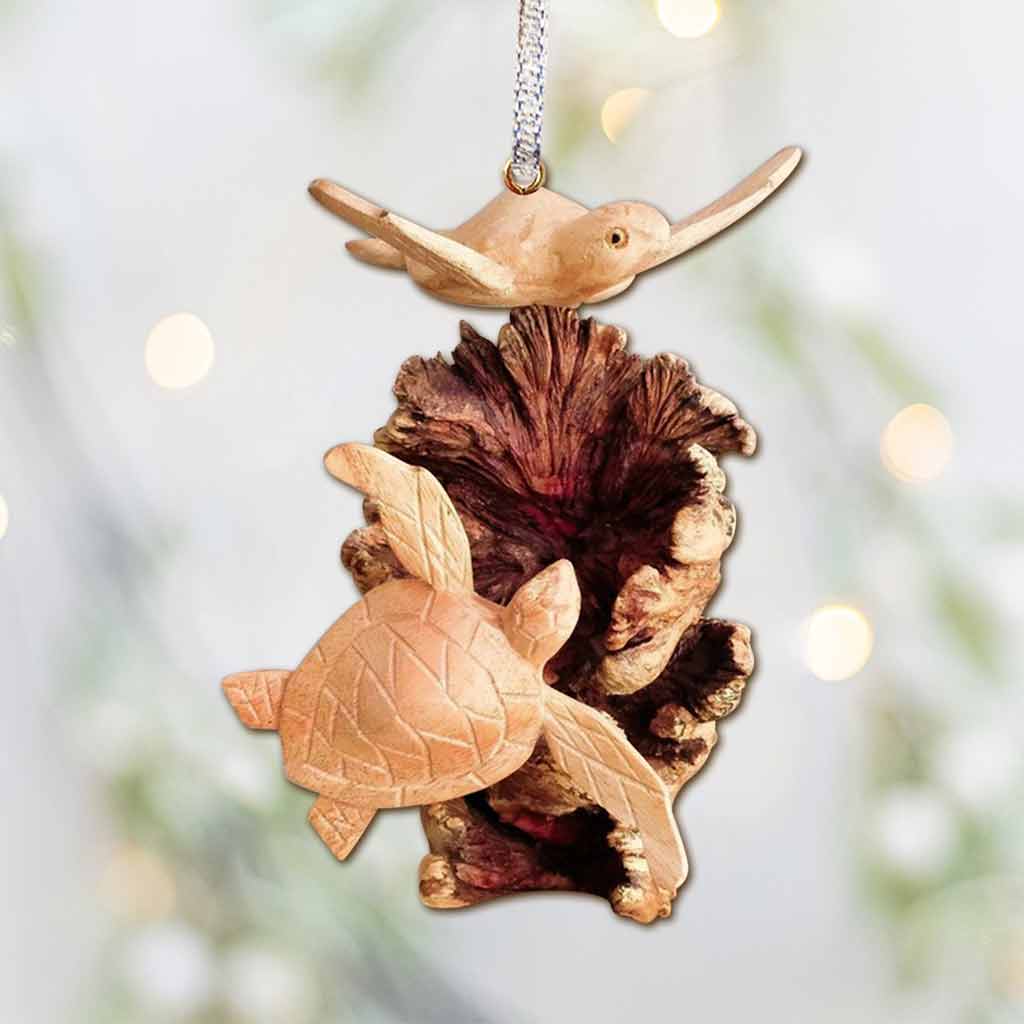 Love Turtles - Christmas Ornament (Printed On Both Sides)