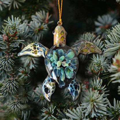 Love Turtles - Christmas Ornament (Printed On Both Sides)