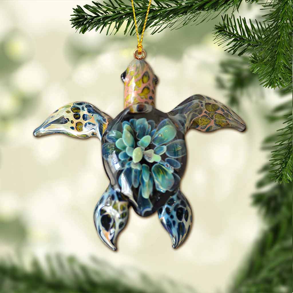 Love Turtles - Christmas Ornament (Printed On Both Sides)