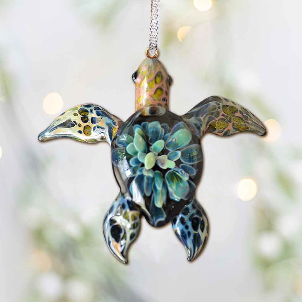 Love Turtles - Christmas Ornament (Printed On Both Sides)