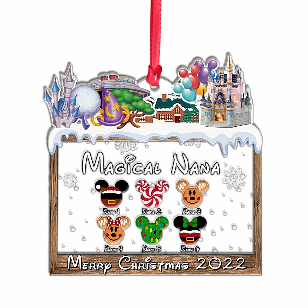 Magical Grandma - Personalized Christmas Grandma Layers Mix Ornament