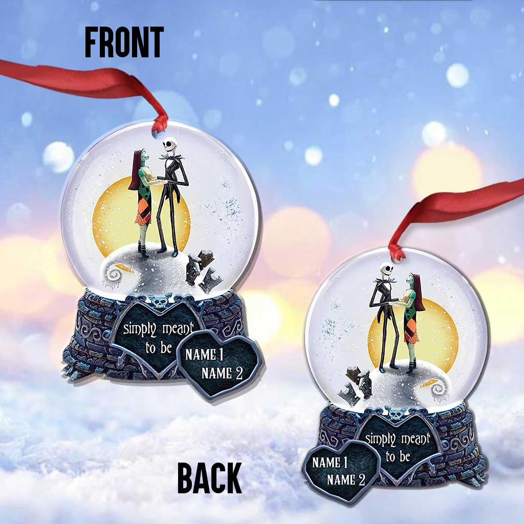 Simply Meant To Be - Personalized Christmas Nightmare Ornament (Printed On Both Sides)