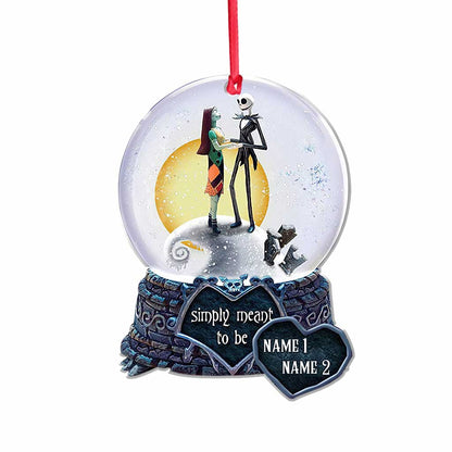 Simply Meant To Be - Personalized Christmas Nightmare Ornament (Printed On Both Sides)