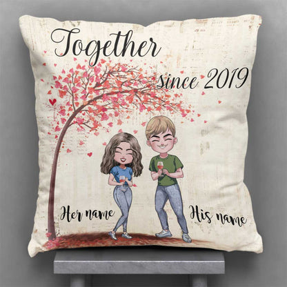 Together - Personalized Couple Throw Pillow