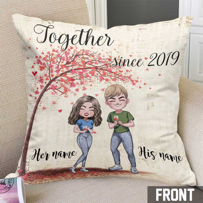 Together - Personalized Couple Throw Pillow