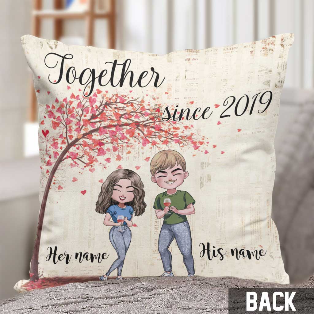 Together - Personalized Couple Throw Pillow