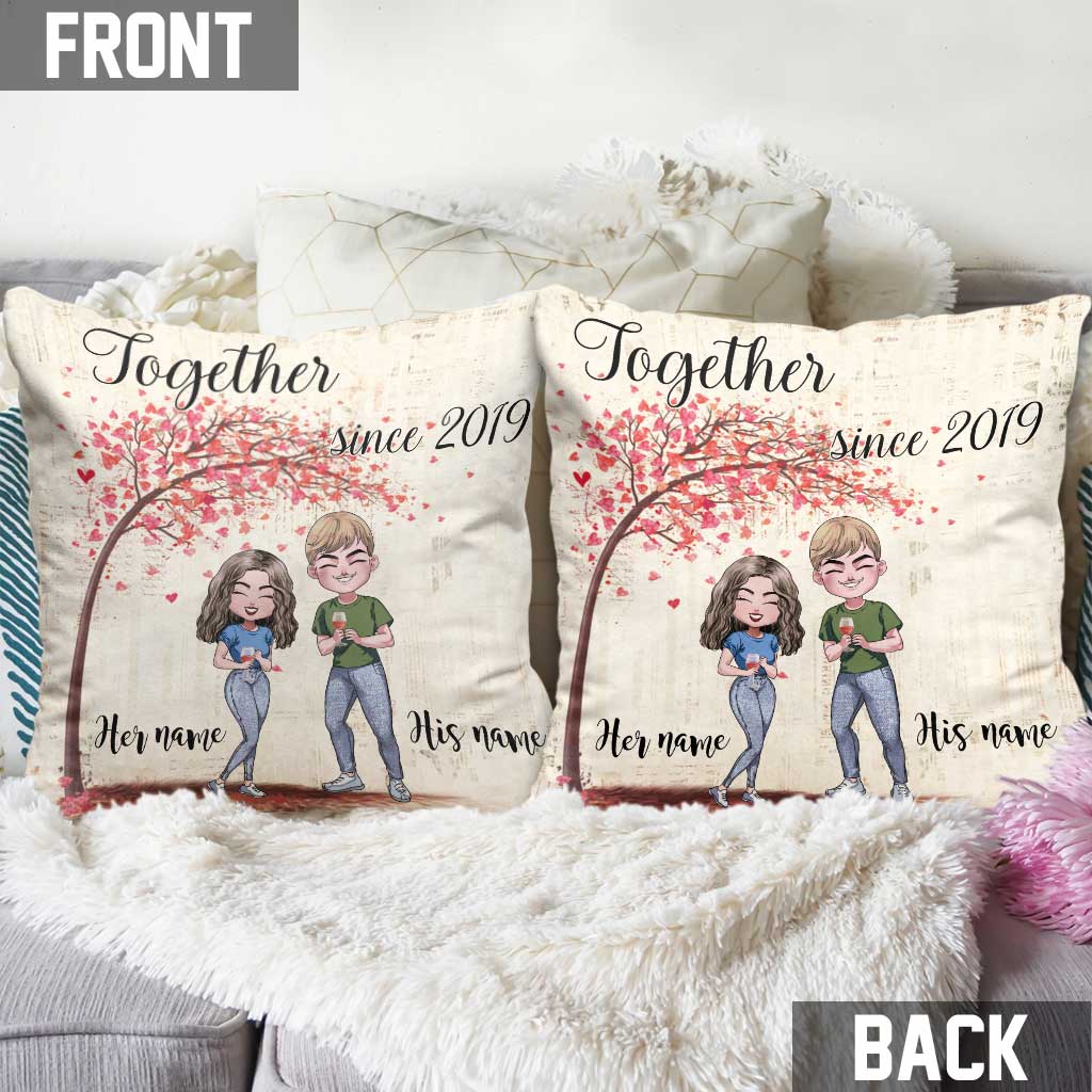 Together - Personalized Couple Throw Pillow