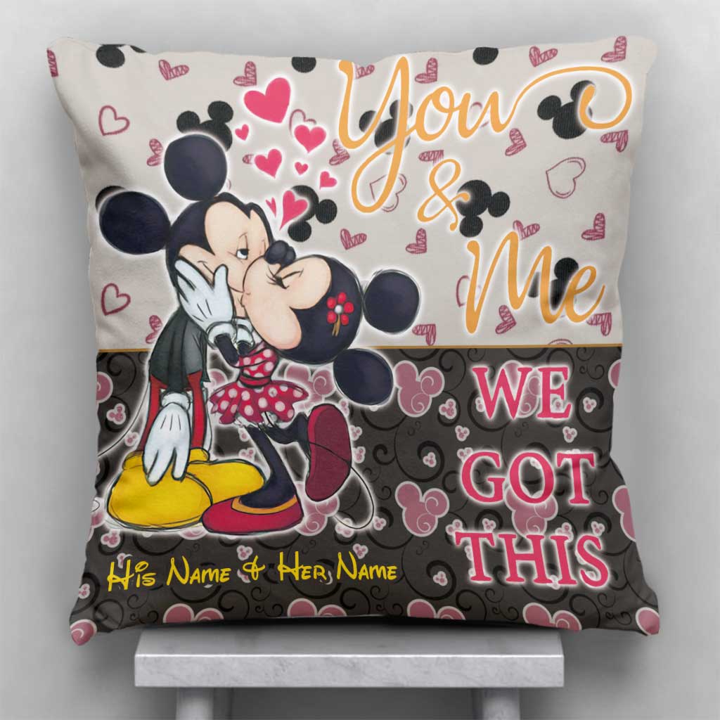 We Got This - Personalized Couple Mouse Throw Pillow