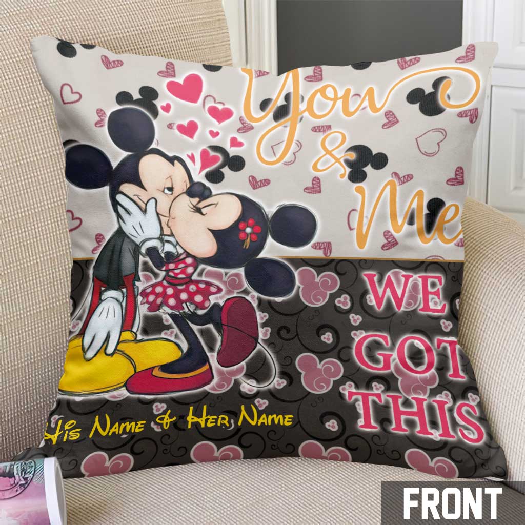 We Got This - Personalized Couple Mouse Throw Pillow