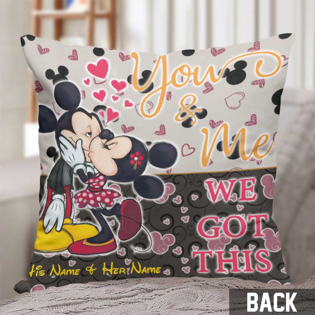 We Got This - Personalized Couple Mouse Throw Pillow