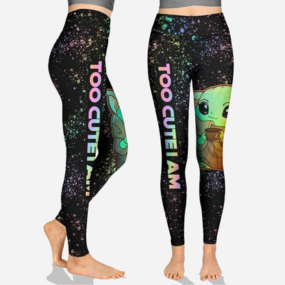 Too Cute I Am - Personalized The Force Hoodie And Leggings