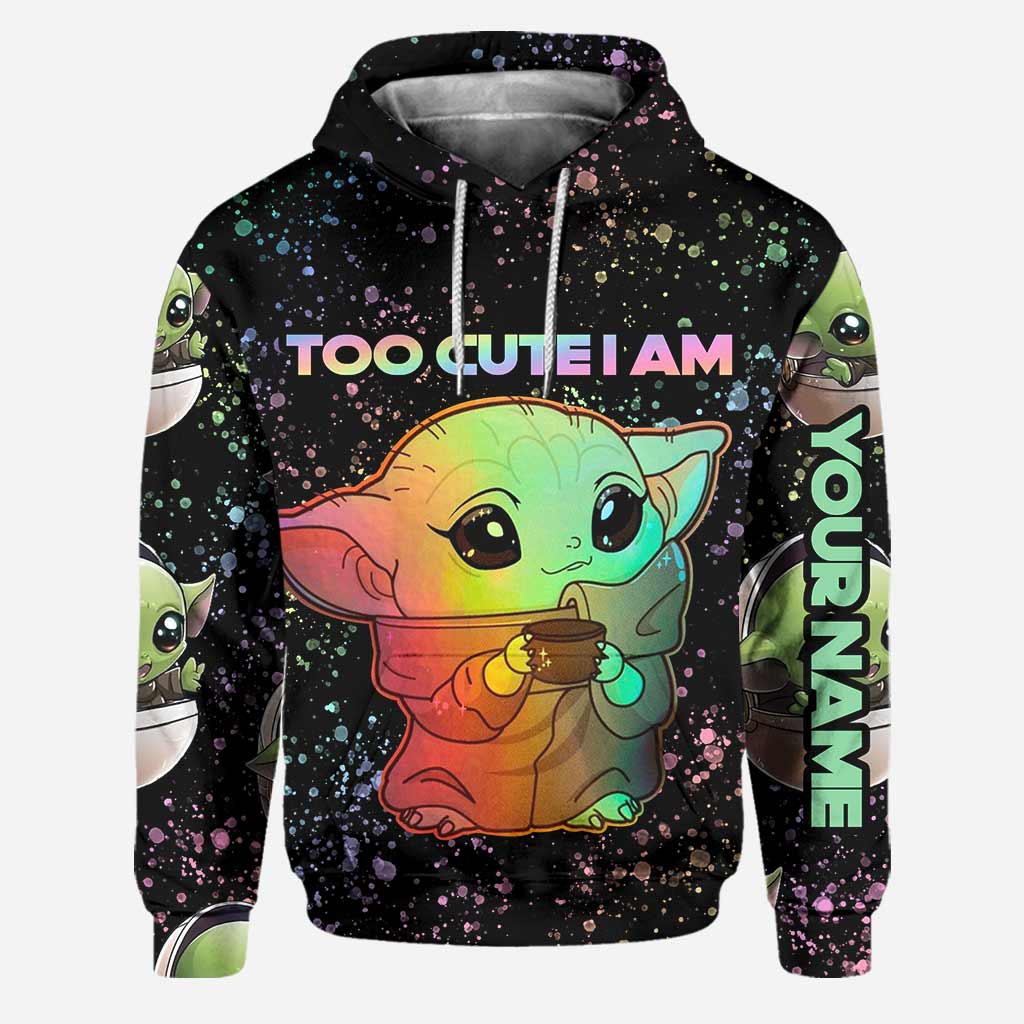 Too Cute I Am - Personalized The Force Hoodie And Leggings