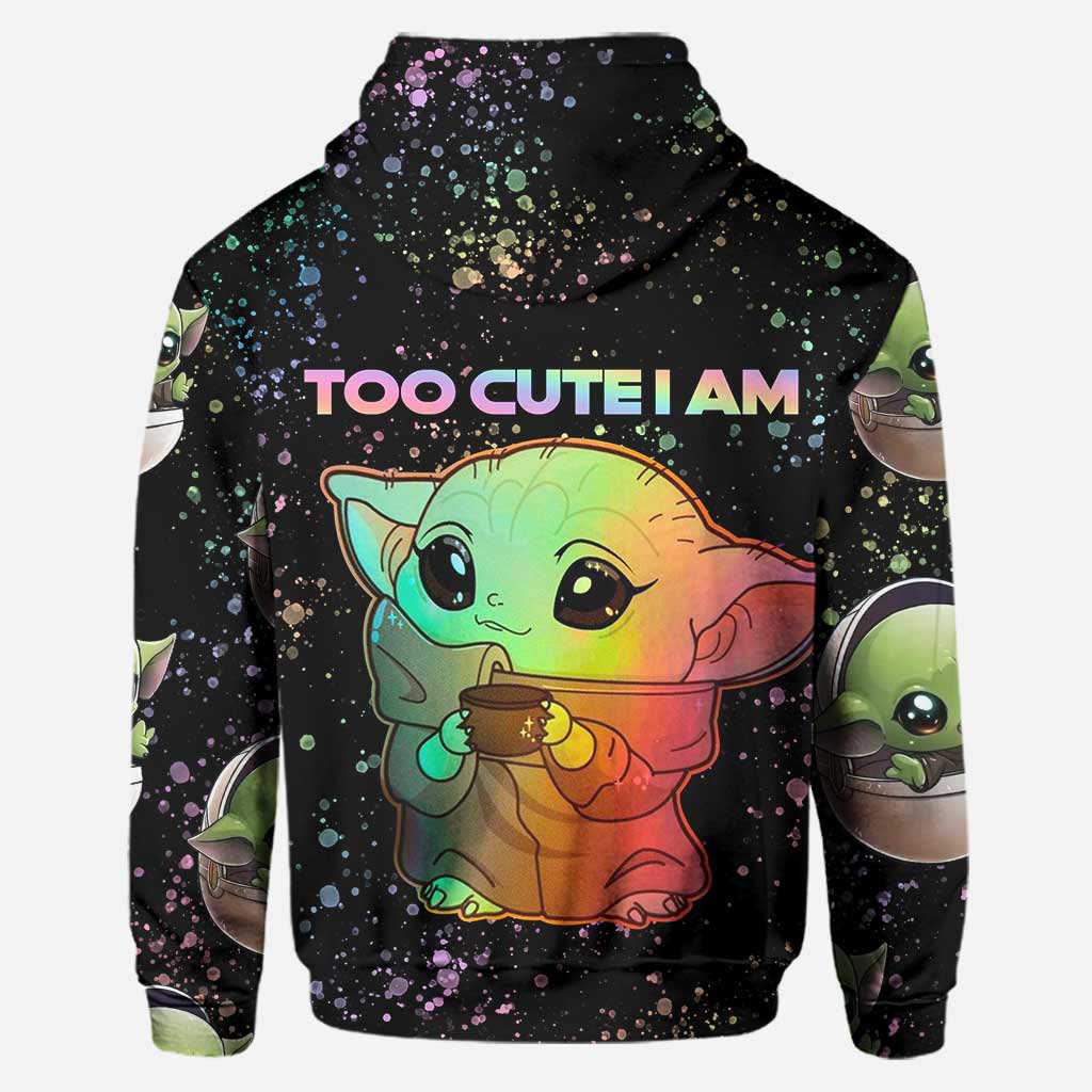 Too Cute I Am - Personalized The Force Hoodie And Leggings