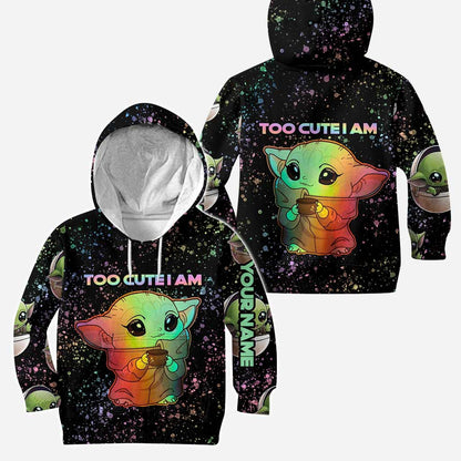 Too Cute I Am - Personalized The Force Hoodie And Leggings