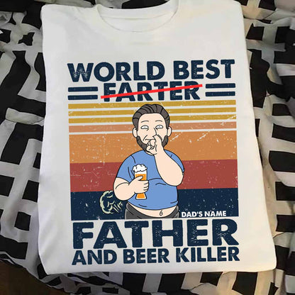 World Best Father - Father's Day Personalized T-shirt and Hoodie