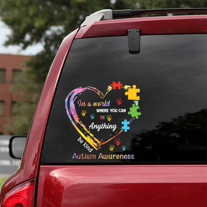 Be Kind  - Autism Awareness Decal Full 062021