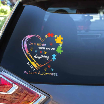 Be Kind  - Autism Awareness Decal Full 062021