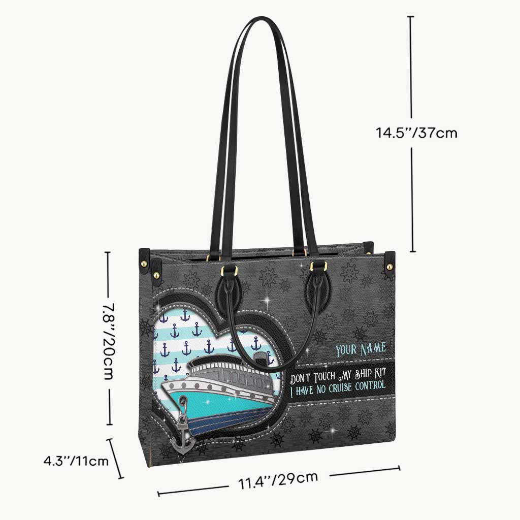 Touch My Ship Kit - Personalized Cruising Leather Handbag